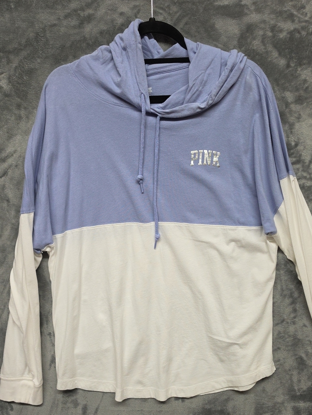Victoria's Secret PINK Light Lavender Pullover Hoodie sz Large